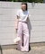 リネンブレンド ワイド イージーパンツ＜セットアップ対応＞