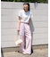 リネンブレンド ワイド イージーパンツ＜セットアップ対応＞
