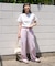 リネンブレンド ワイド イージーパンツ＜セットアップ対応＞