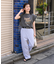 <接触冷感> サマー ボンディング カーブワイドパンツ