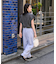 <接触冷感> サマー ボンディング カーブワイドパンツ