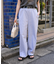<接触冷感> サマー ボンディング カーブワイドパンツ
