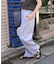 <接触冷感> サマー ボンディング カーブワイドパンツ
