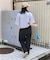 <接触冷感> サマー ボンディング カーブワイドパンツ