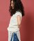 変形ワッフル 半袖ヘンリーネック Tシャツ