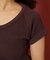 変形ワッフル 半袖ヘンリーネック Tシャツ