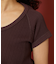 変形ワッフル 半袖ヘンリーネック Tシャツ