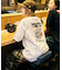 牛カツ京都勝牛×FREAK'S STORE 別注 ビッグシルエット バックプリント Tシャツ / JAPAN ART 【限定展開】