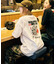 牛カツ京都勝牛×FREAK'S STORE 別注 ビッグシルエット バックプリント Tシャツ / JAPAN ART 【限定展開】