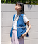 ペプラムギャザーベスト＜セットアップ対応＞