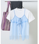 【セットアイテム】チュールキャミソール Tシャツセット