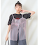 【セットアイテム】チュールキャミソール Tシャツセット