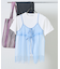 【セットアイテム】チュールキャミソール Tシャツセット