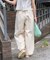 ＜新色追加＞＜低身長サイズあり＞ウォッシュ加工 イージーデニムパンツ