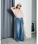 ＜新色追加＞＜低身長サイズあり＞ウォッシュ加工 イージーデニムパンツ