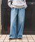 ＜新色追加＞＜低身長サイズあり＞ウォッシュ加工 イージーデニムパンツ