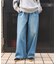 ＜新色追加＞＜低身長サイズあり＞ウォッシュ加工 イージーデニムパンツ