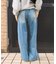 ＜新色追加＞＜低身長サイズあり＞ウォッシュ加工 イージーデニムパンツ
