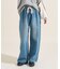 ＜新色追加＞＜低身長サイズあり＞ウォッシュ加工 イージーデニムパンツ