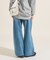 ＜新色追加＞＜低身長サイズあり＞ウォッシュ加工 イージーデニムパンツ