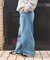 ＜低身長サイズあり＞ウォッシュ加工 イージーデニムパンツ　限定展開カラーあり