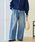 ＜低身長サイズあり＞ウォッシュ加工 イージーデニムパンツ　限定展開カラーあり