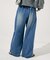 ＜低身長サイズあり＞ウォッシュ加工 イージーデニムパンツ　限定展開カラーあり