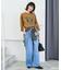 ＜低身長サイズあり＞ウォッシュ加工 イージーデニムパンツ　限定展開カラーあり
