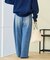＜低身長サイズあり＞ウォッシュ加工 イージーデニムパンツ　限定展開カラーあり
