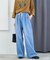 ＜低身長サイズあり＞ウォッシュ加工 イージーデニムパンツ　限定展開カラーあり