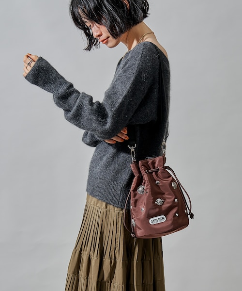 FREAK'S STORE 別注 2WAY コンチョ 持ち手付き巾着バッグ FREAK'S STORE｜別注 2WAYコンチョ巾着バッグ 25SS | Rakuten