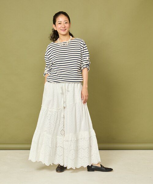 レース ティアード ギャザー パンツ｜フリークスストアの通販｜&mall