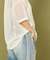 メッシュ フラワー Tシャツ