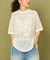 メッシュ フラワー Tシャツ