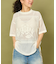 メッシュ フラワー Tシャツ