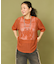 メッシュ フラワー Tシャツ