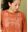 メッシュ フラワー Tシャツ