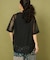 メッシュ フラワー Tシャツ