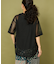 メッシュ フラワー Tシャツ
