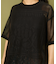 メッシュ フラワー Tシャツ