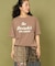 フロッキー プリント ビッグTシャツ