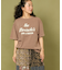 フロッキー プリント ビッグTシャツ
