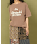フロッキー プリント ビッグTシャツ