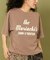 フロッキー プリント ビッグTシャツ