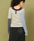 Healthknit 細 ボーダー タンク Tシャツ SET