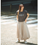 別注 フレンチスリーブTシャツ スカートセットアップ