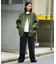 ストレートシルエット ワイド ダブルニーデニム