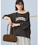 2WAY スムース ロゴ 7分袖Tシャツ/オフショルダーTシャツ