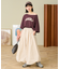 2WAY スムース ロゴ 7分袖Tシャツ/オフショルダーTシャツ