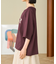 2WAY スムース ロゴ 7分袖Tシャツ/オフショルダーTシャツ